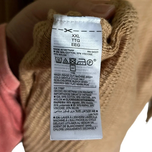 Old Navy • Camel Stitchy Bateau Sweater - Picture 5 of 6